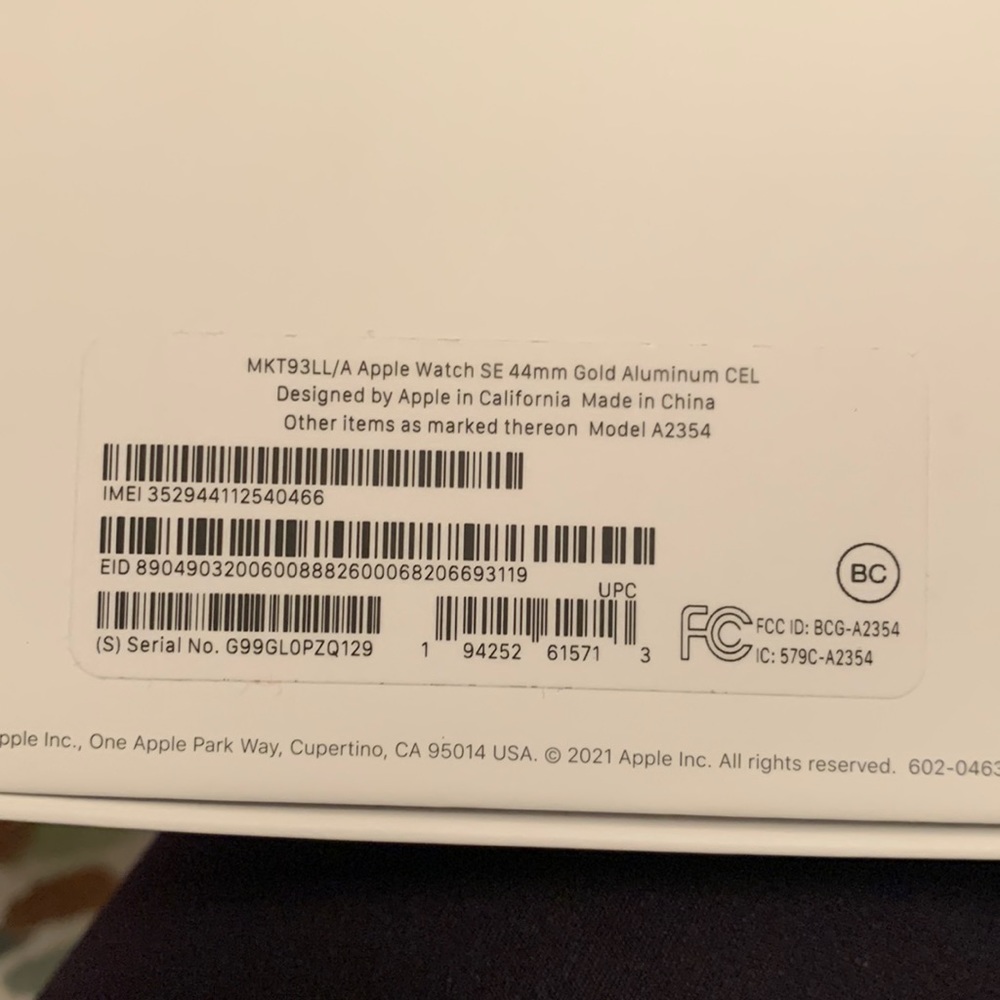 Apple Watch SE 44 mm Rose Gold aluminum CEL